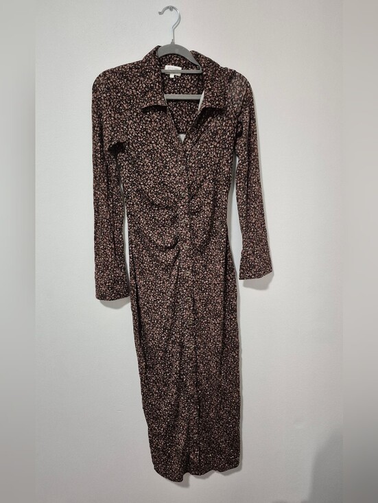 Gentle Fawn Dresses & Skirts - Gentle Fawn Black Dress with Pink Micro Floral Print